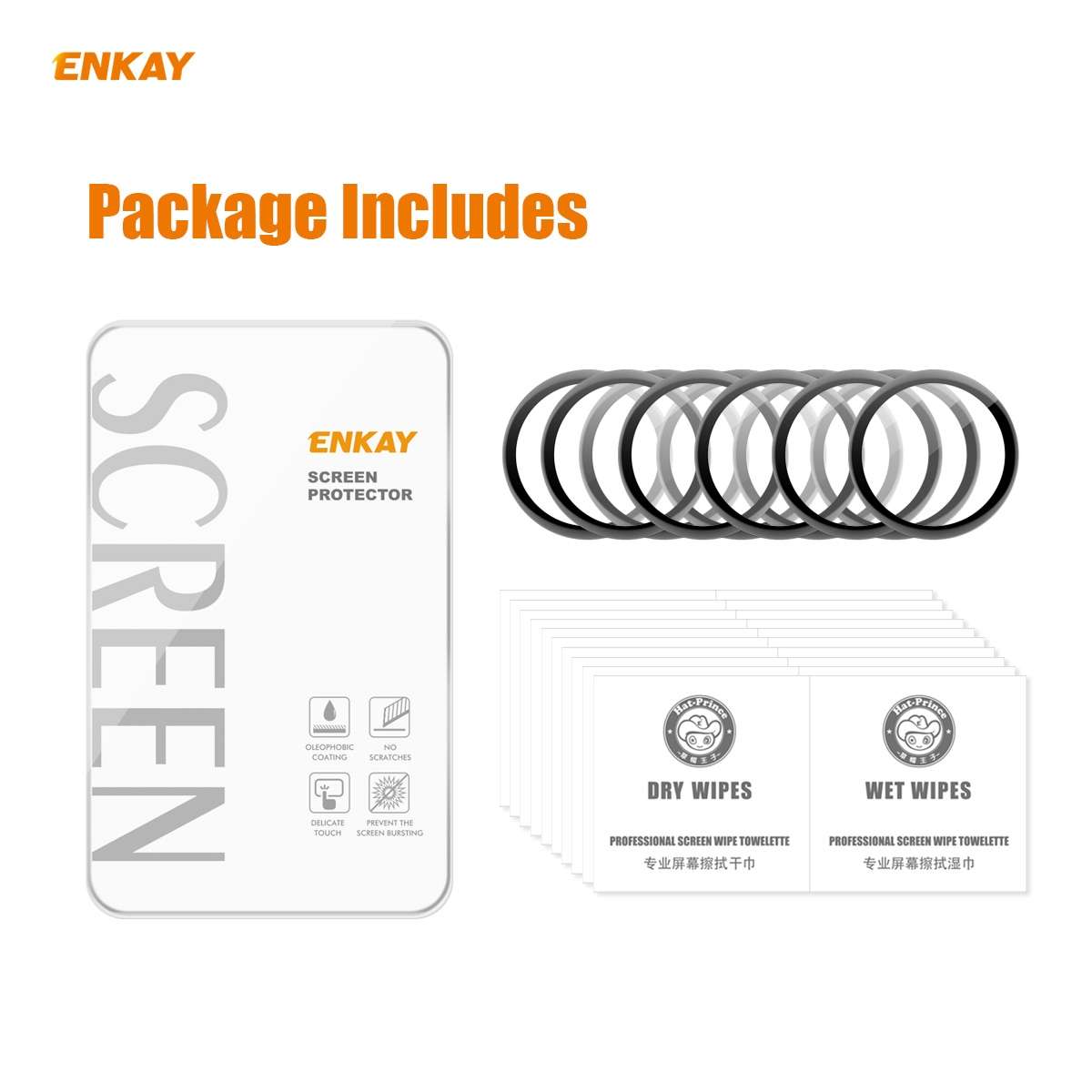 10 PCS For Huawei WATCH 3 46mm ENKAY Hat-Prince 3D Full Coverage Soft PC Edge + PMMA HD Screen Pro