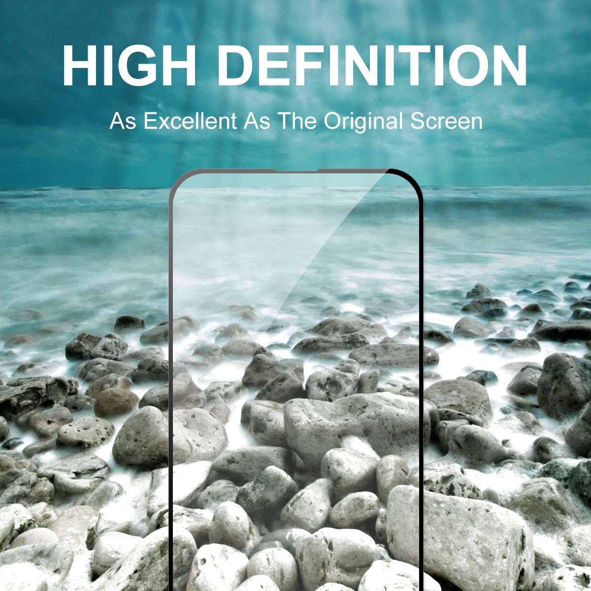 For iPhone 13 Pro Max 5pcs ENKAY Hat-Prince Full Glue 0.26mm 9H 2.5D Tempered Glass Screen Protect