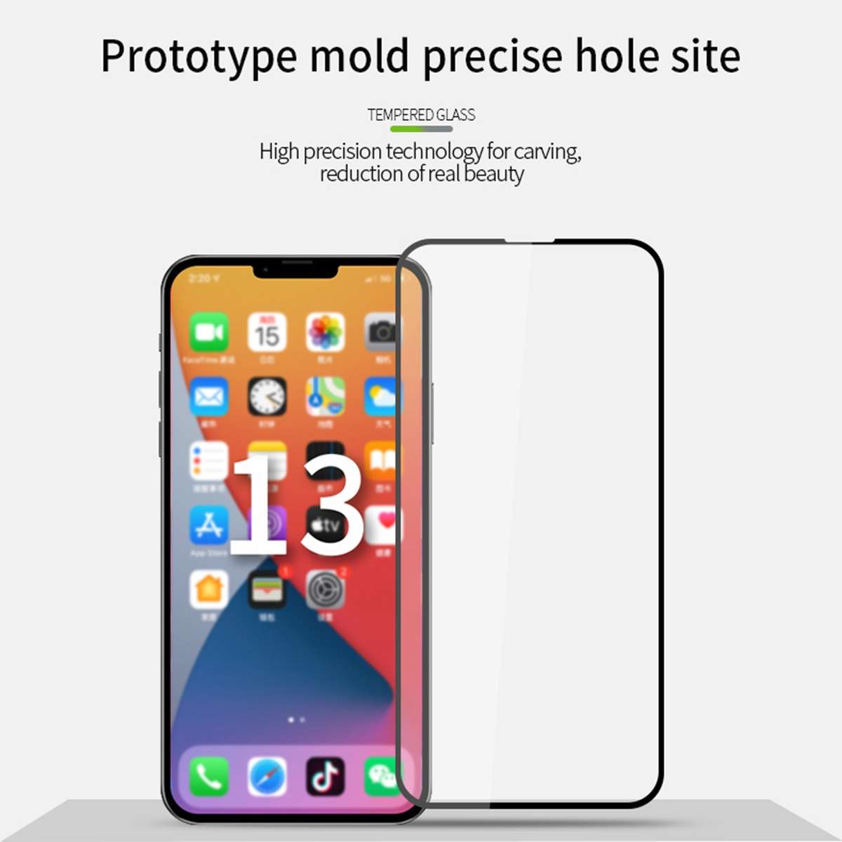 For iPhone 13 / 13 Pro MOFI 9H 2.5D Full Screen Tempered Glass Film(Black)