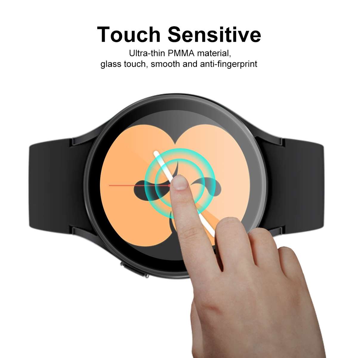 For Samsung Galaxy Watch4 40mm ENKAY Hat-Prince 3D Full Coverage Soft PC Edge + PMMA HD Screen Pro