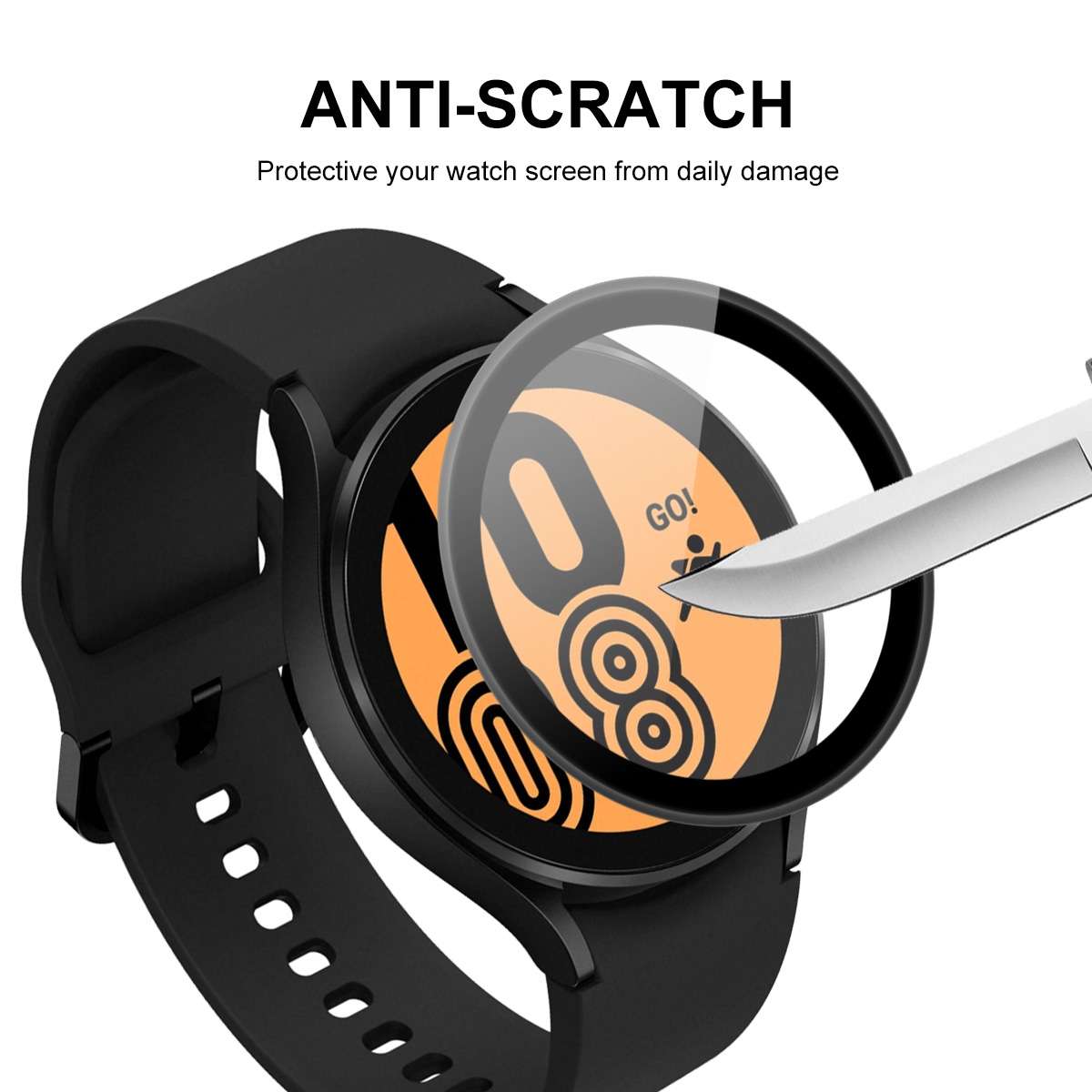 For Samsung Galaxy Watch4 40mm ENKAY Hat-Prince 3D Full Coverage Soft PC Edge + PMMA HD Screen Pro