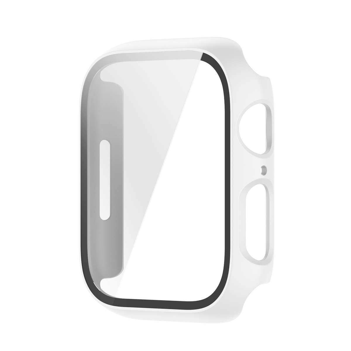 Shockproof PC Protective Case with Tempered Glass Film For Apple Watch Series 9 / 8 / 7 41mm(blue)