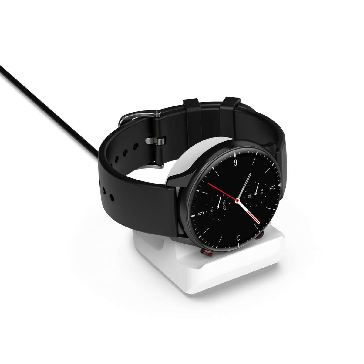 For Amazfit Pop Pro Smartwatch Silicone Charging Bracket(White)