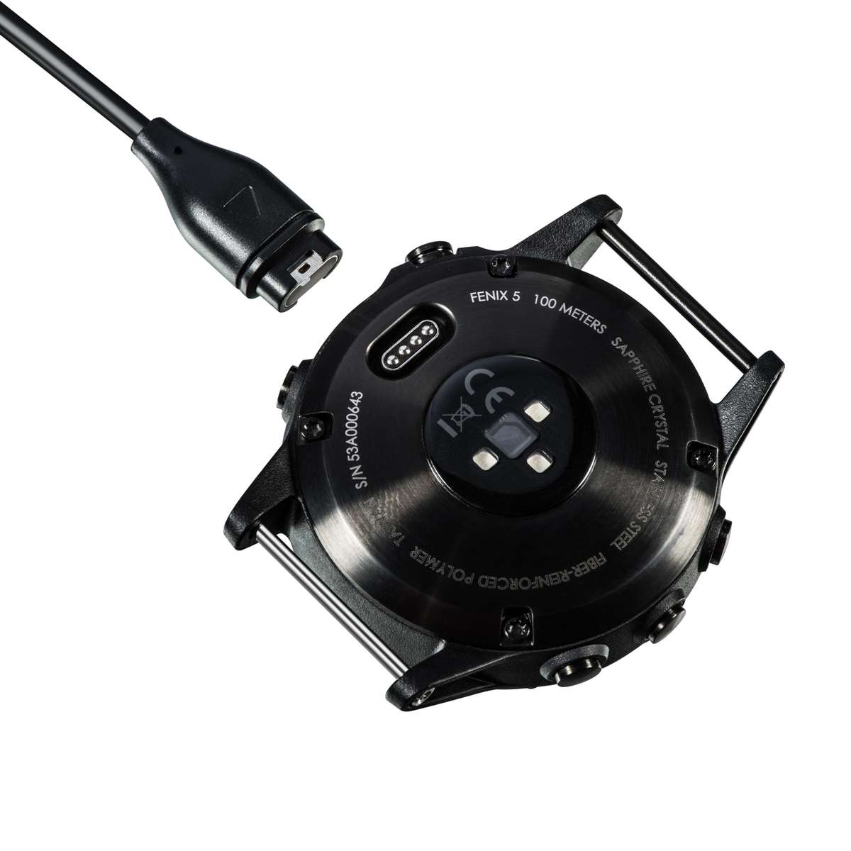 For Garmin Fenix 7X Charger with Data Transmission Function(Black)