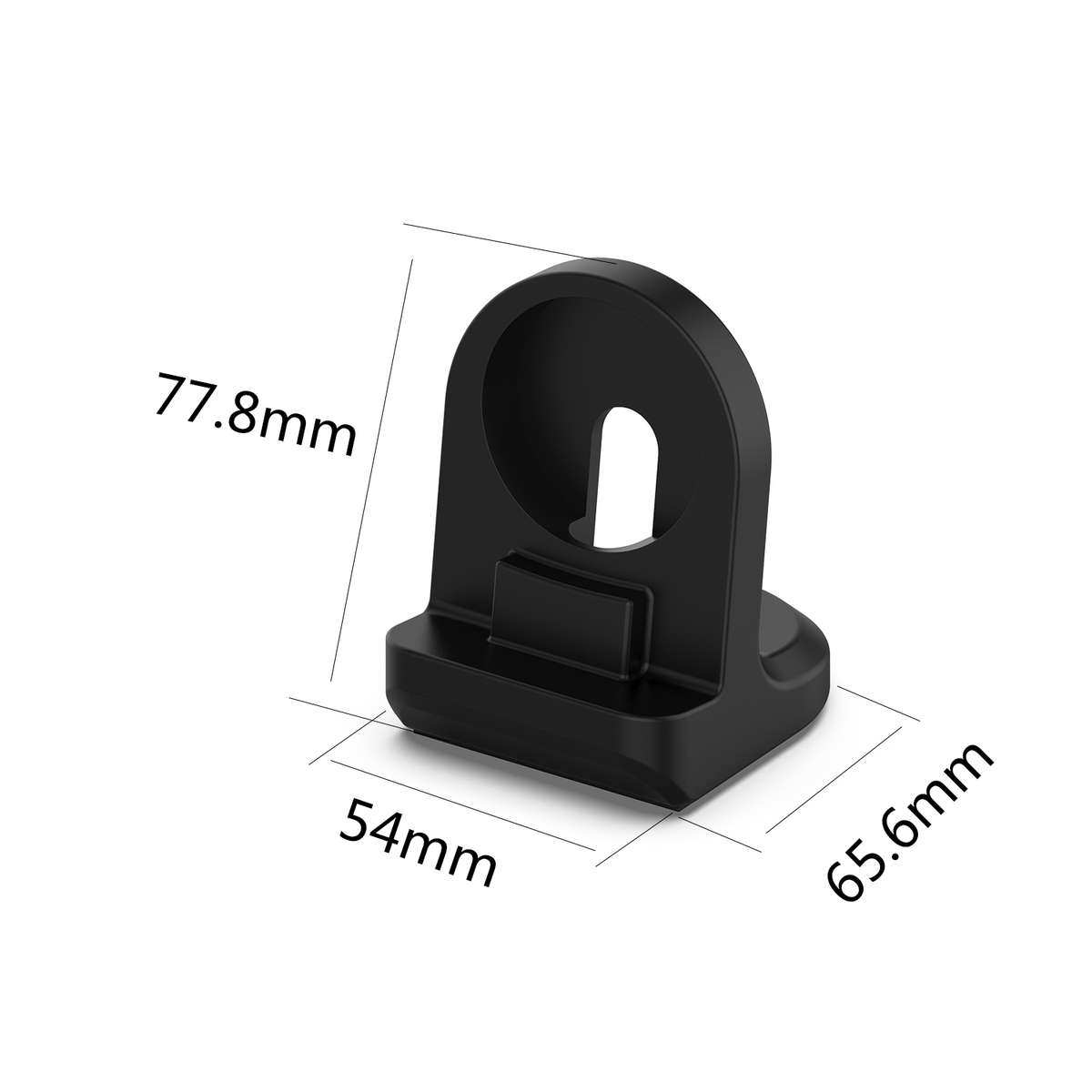 For Honor Watch 5 Smartwatch Silicone Charging Bracket(Black)