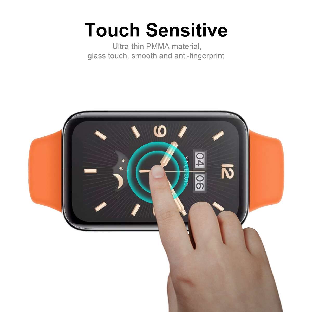 5 PCS For Xiaomi Band 7 Pro ENKAY 3D Full Coverage Soft PC Edge + PMMA HD Screen Protector Film