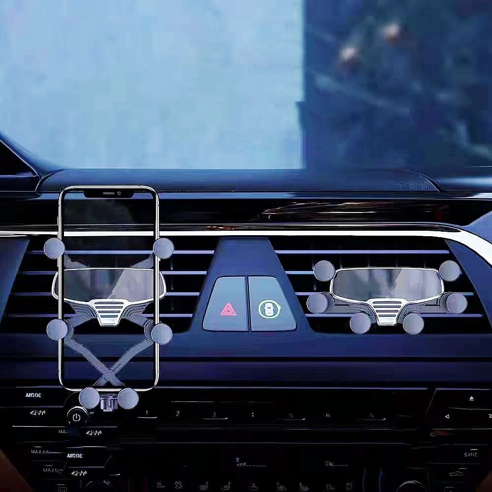 Car Air Outlet Gravity Six-point Linkage Mobile Phone Bracket