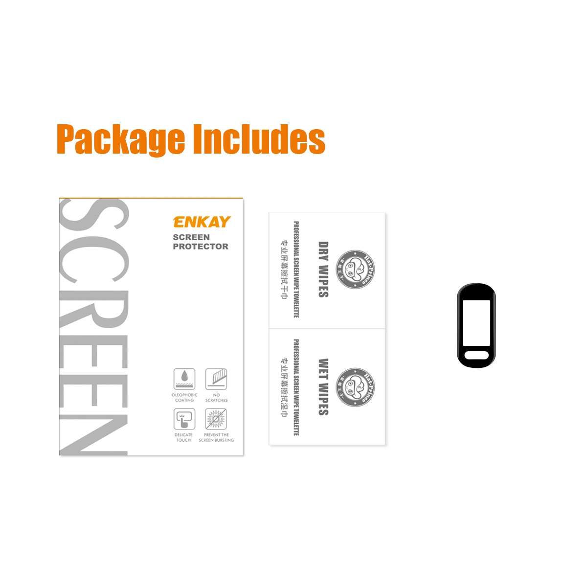 1 PC For Garmin Smart 5 ENKAY 3D Full Coverage Soft PC Edge + PMMA HD Screen Watch Film