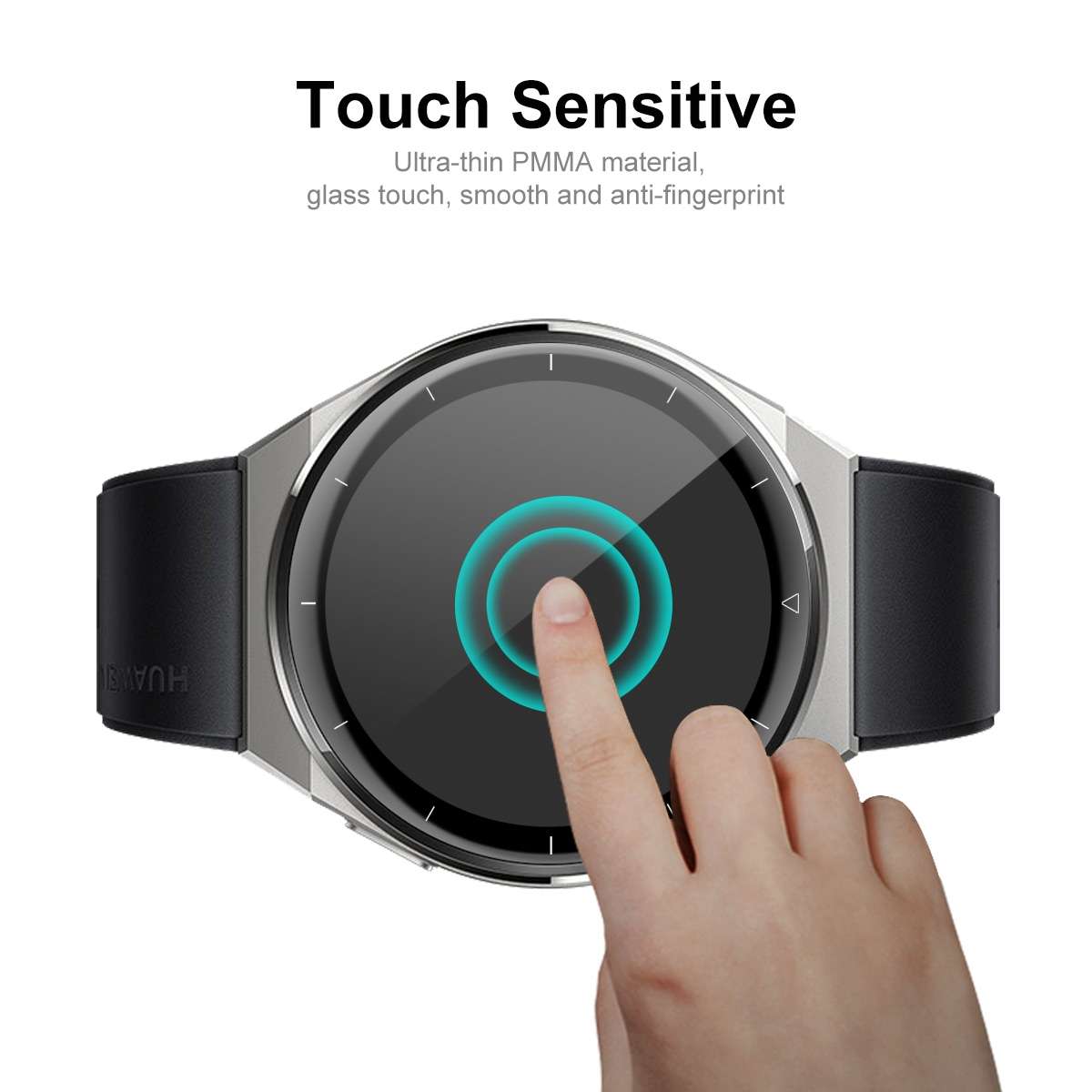 10 PCS For Huawei Watch GT 3 Pro 46mm ENKAY 3D Full Coverage Soft PC Edge + PMMA HD Screen Watch F