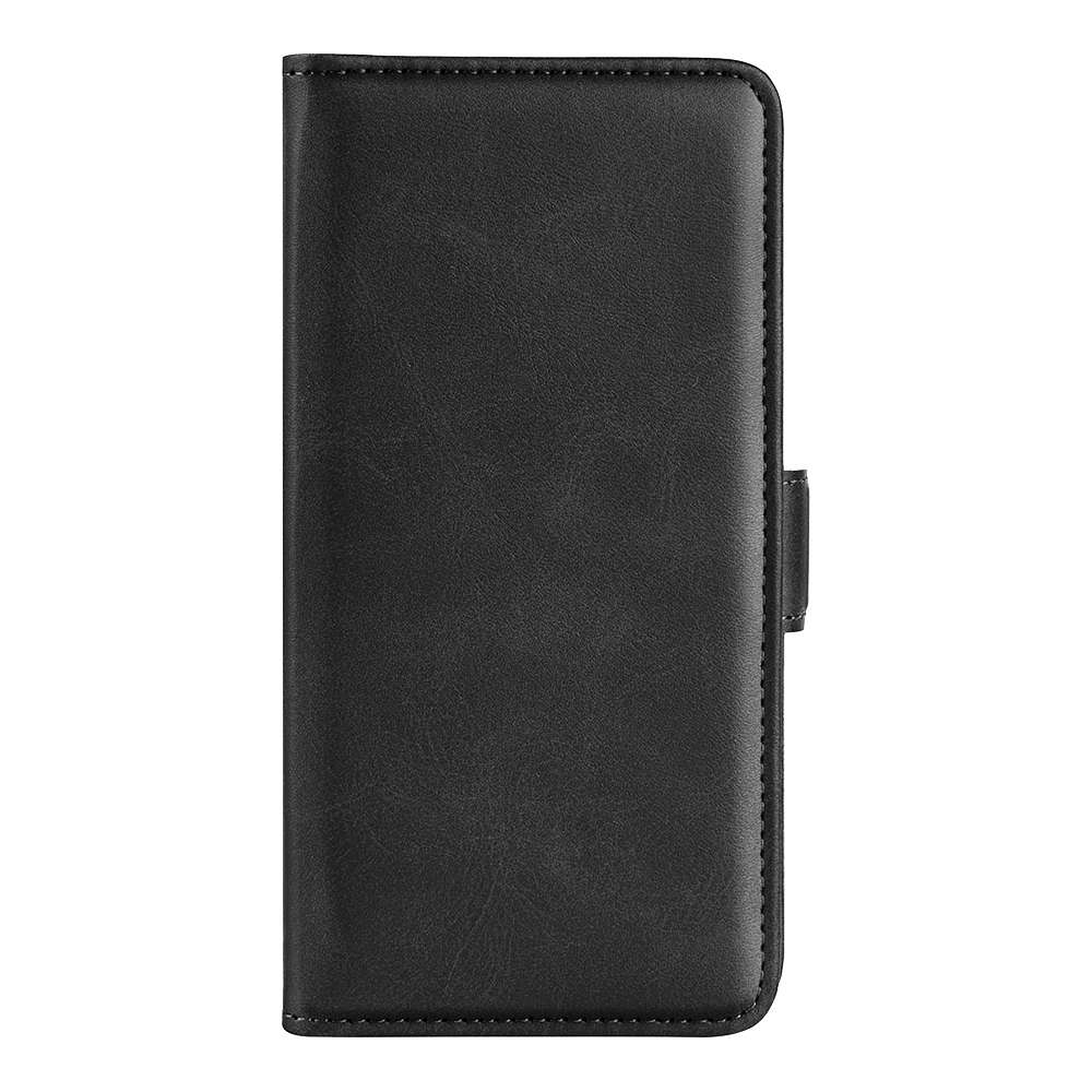 For OPPO A57 4G Dual-side Magnetic Buckle Horizontal Flip Leather Phone Case(Black)