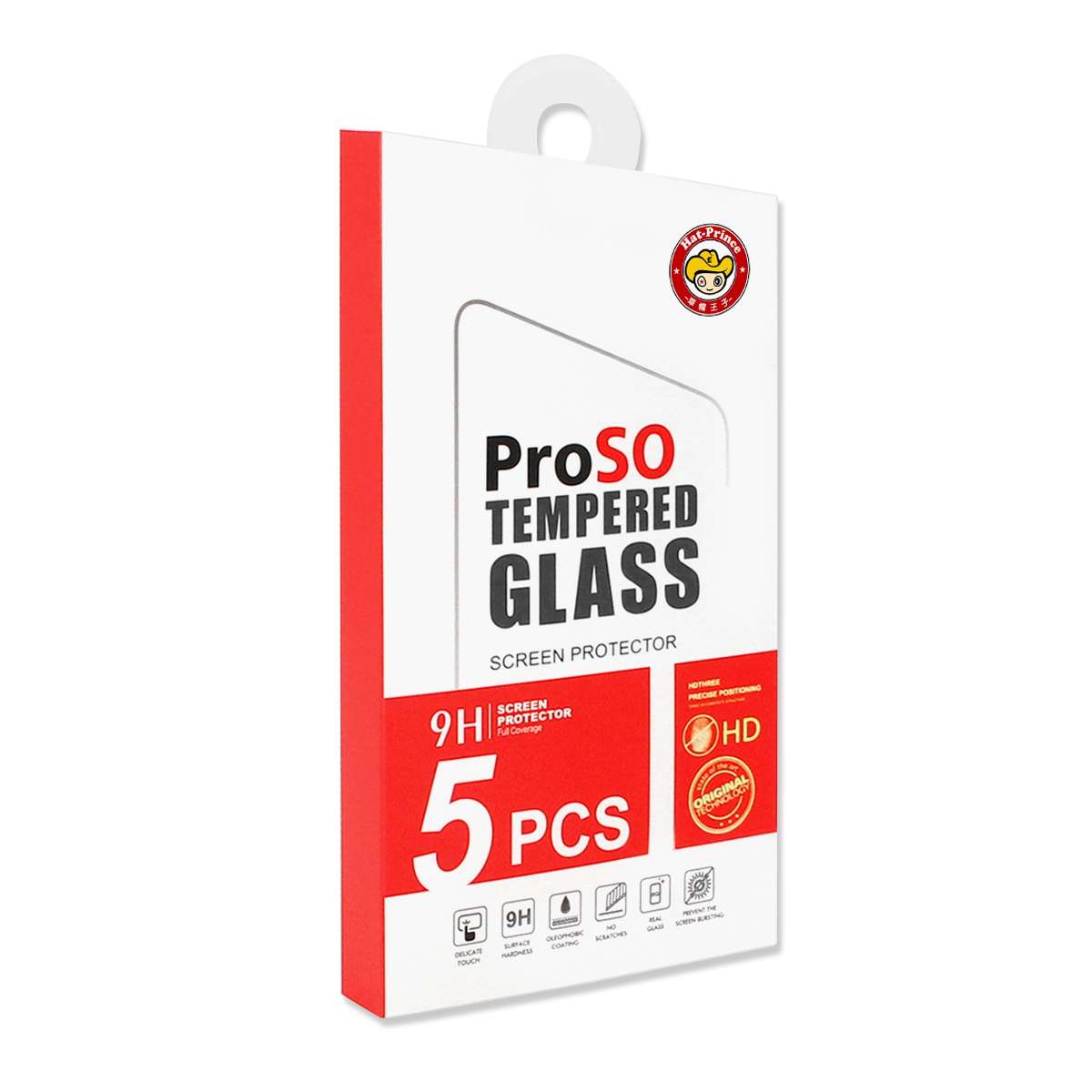 For iPhone 14 Pro 5pcs ENKAY 0.26mm 9H 2.5D Tempered Glass Film