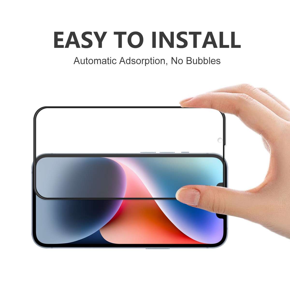 For iPhone 14 Plus 5pcs ENKAY Full Glue Tempered Glass Anti-fall Full Film