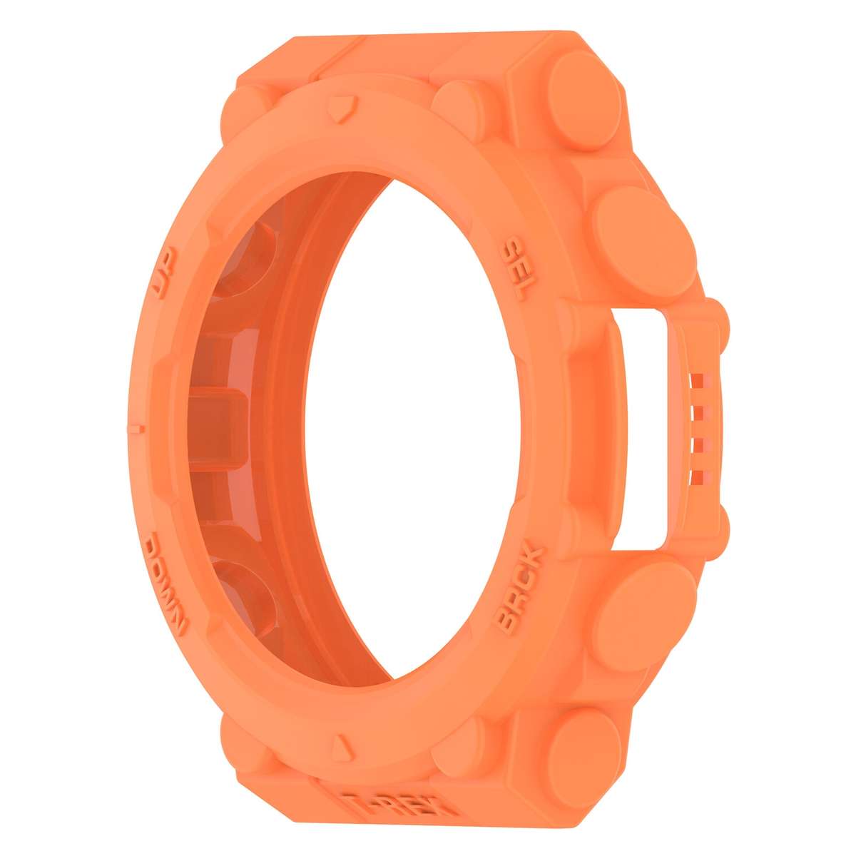 For Amazfit T-Tex 2 Shockproof TPU Protective Watch Case(Orange)