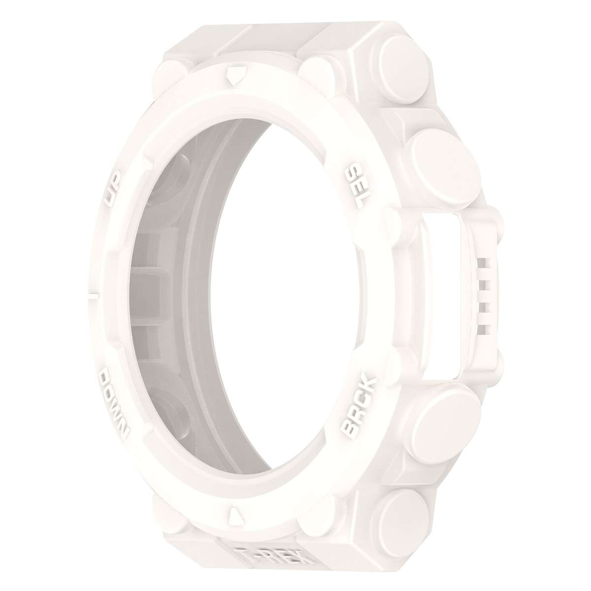 For Amazfit T-Tex 2 Shockproof TPU Protective Watch Case(White)