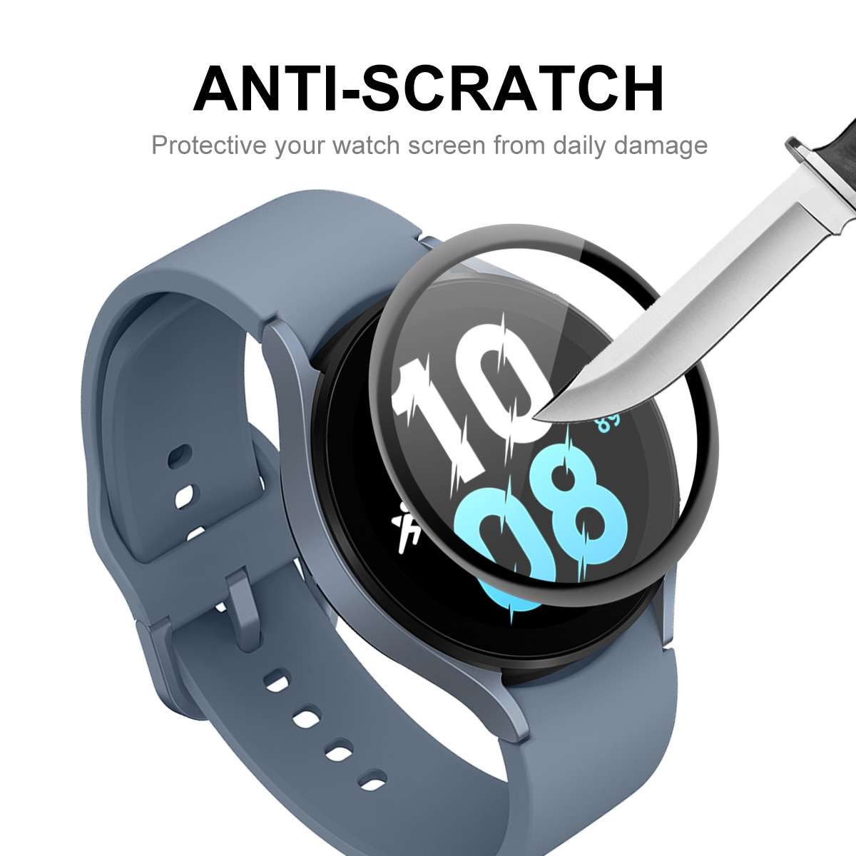 5 PCS For Samsung Galaxy Watch5 44mm ENKAY 3D Full Coverage PC + PMMA HD Screen Protector Film