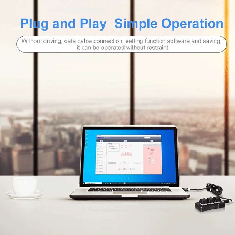 MK321BT Bluetooth 5.1 3 Keys Custom Keys Game Office PS Clip Macro Programming Keypad(Black)