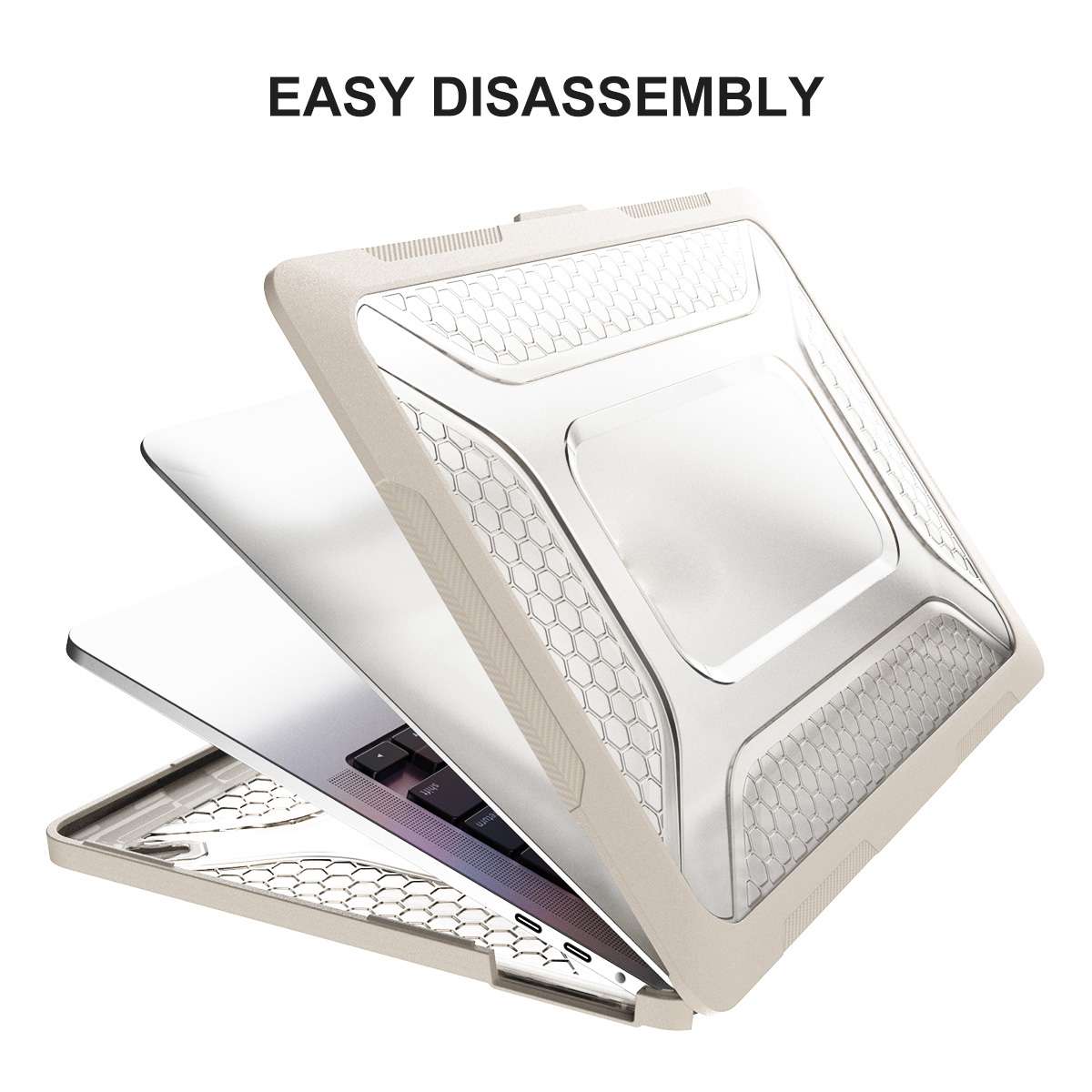 For MacBook Pro 13.3 A1706/A1989/A2159 ENKAY Hat-Prince 3 in 1 Protective Bracket Case ... (Grey)