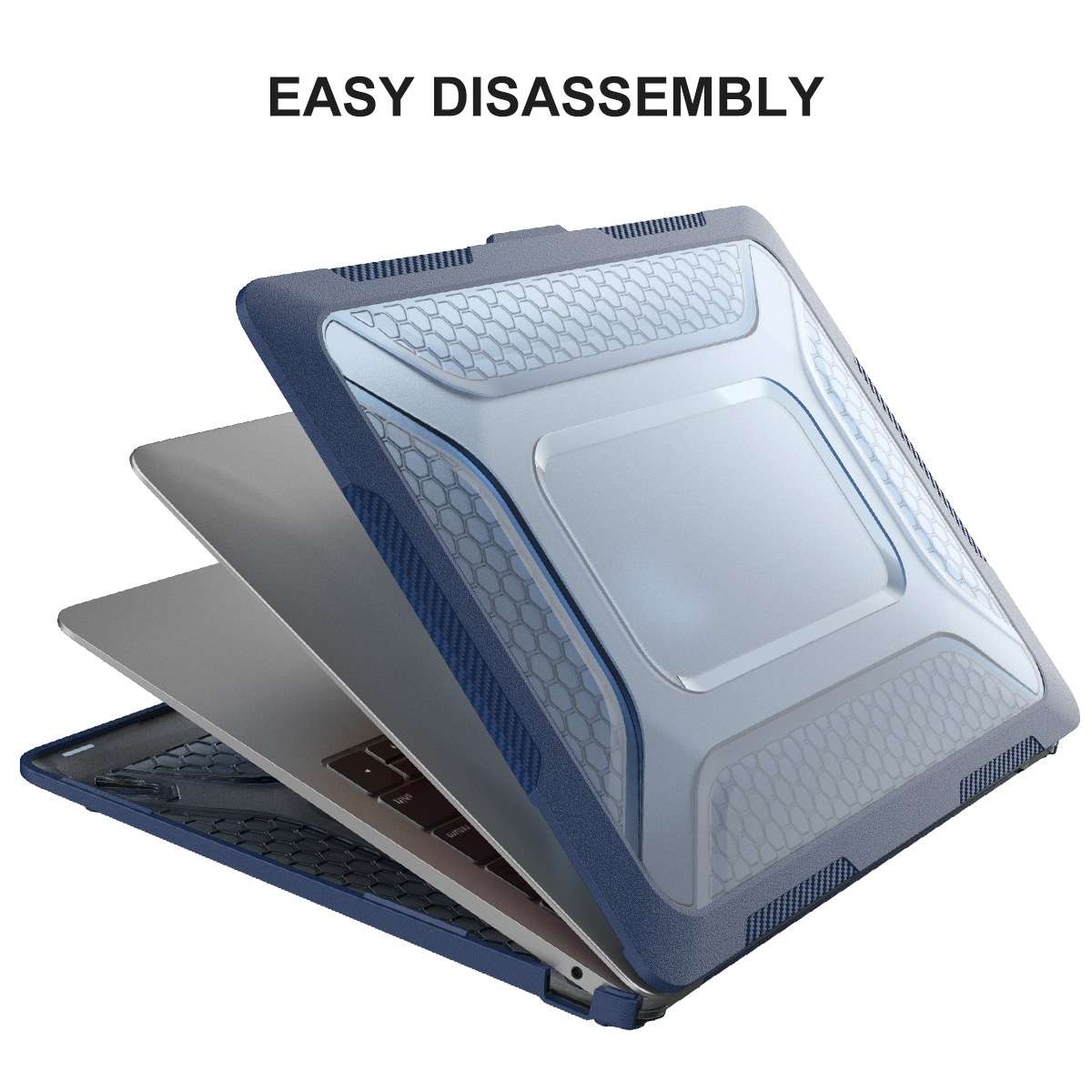 For MacBook Pro 13.3 A2251/A2289/A2338 ENKAY Hat-Prince 3 in 1 Protective Bracket Case ... (Grey)