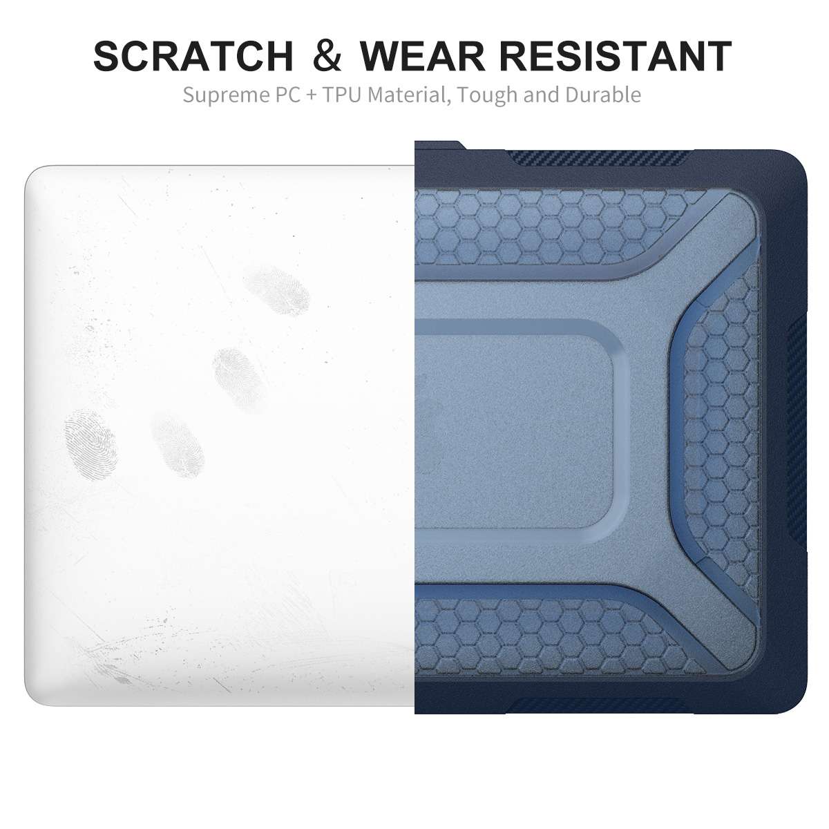 For MacBook Pro 13.3 A2251/A2289/A2338 ENKAY Hat-Prince 3 in 1 Protective Bracket Case ... (Black)