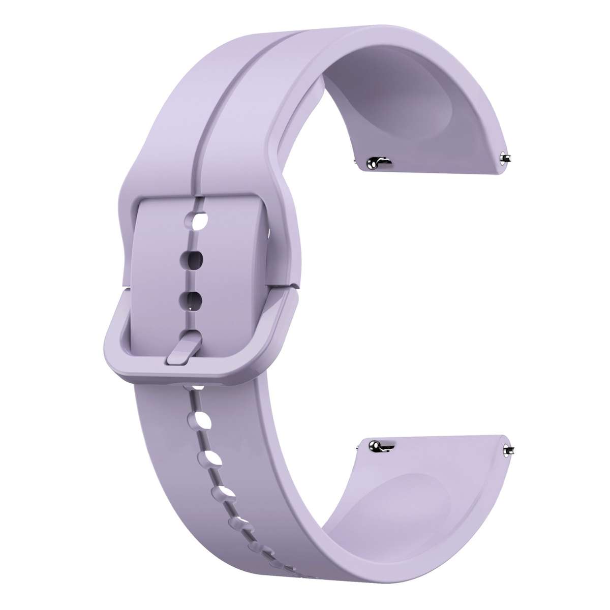 For Samsung Galaxy Watch 6 40mm 20mm Loop Silicone Watch Band(Purple)