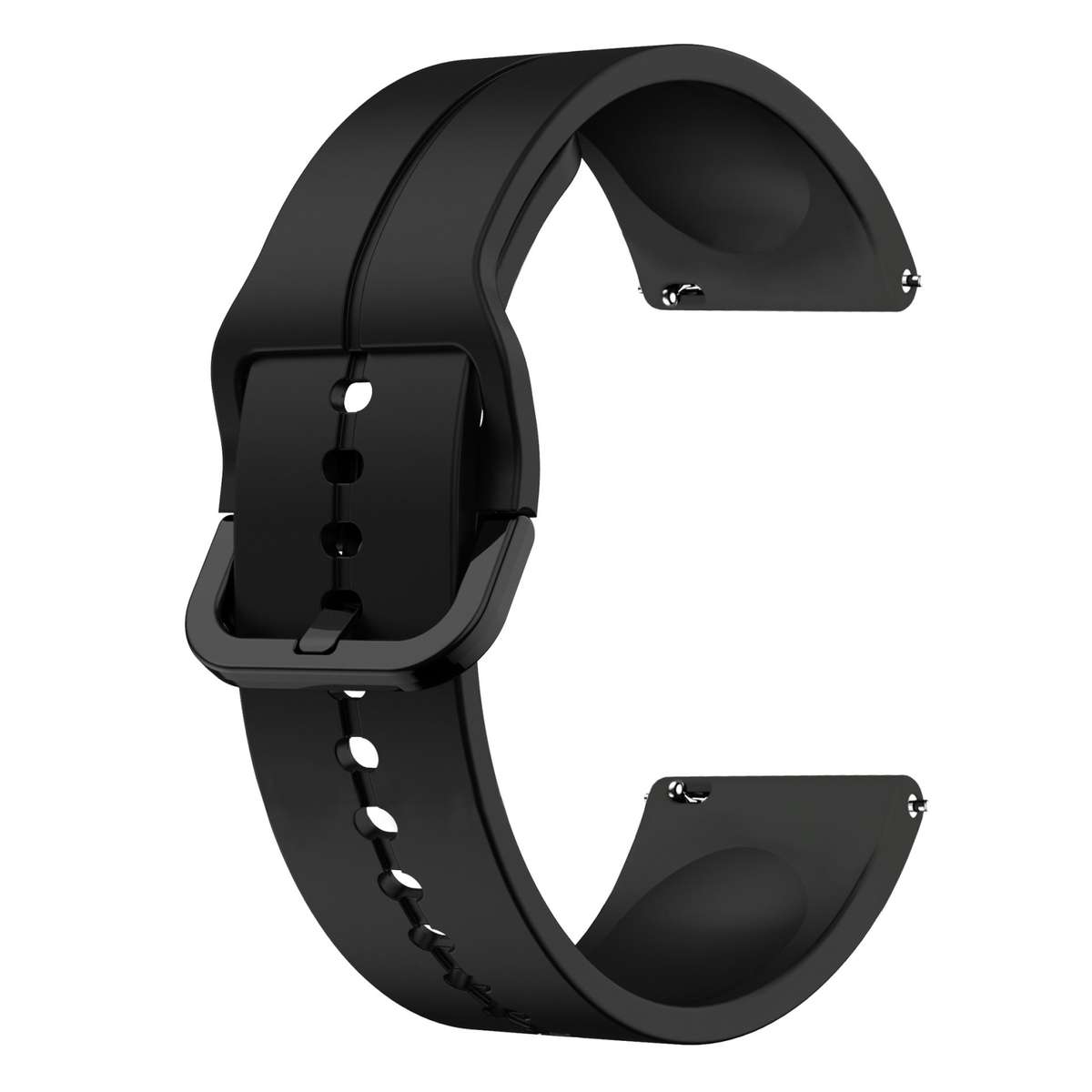 For Amazfit GTR 3 Pro 22mm Loop Silicone Watch Band(Black)