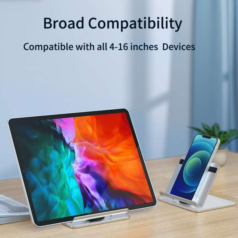 TM08 Desktop Tablet Stand Adjust Aluminum 360 Degree Rotatable Phone Stand