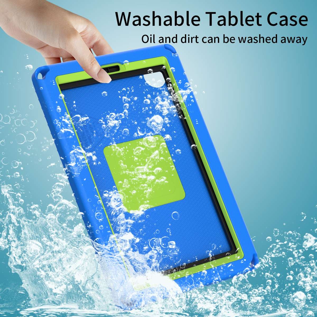 For Samsung Galaxy Tab A7 Lite T220/T225 2020 EVA Hybrid PC Shockproof Tablet Case with ... (Blue)