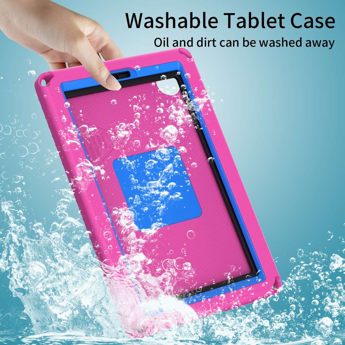 For Samsung Galaxy Tab A7 Lite T220/T225 2020 EVA Hybrid PC Shockproof Tablet Case ... (Rose Red)