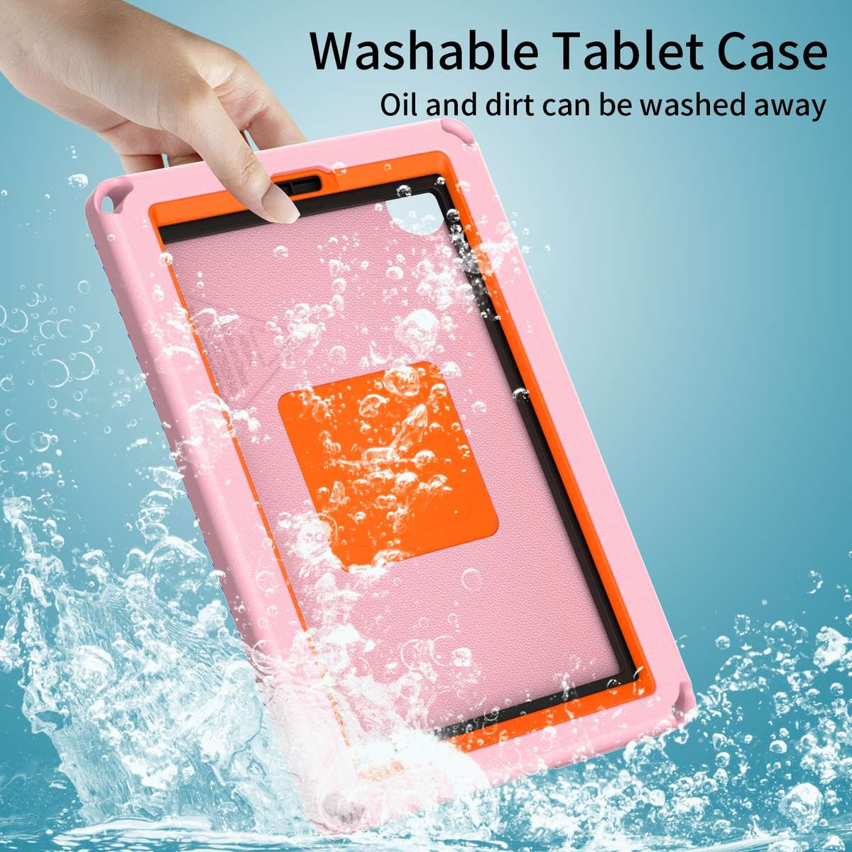 For Samsung Galaxy Tab A7 Lite T220/T225 2020 EVA Hybrid PC Shockproof Tablet Case with ... (Pink)