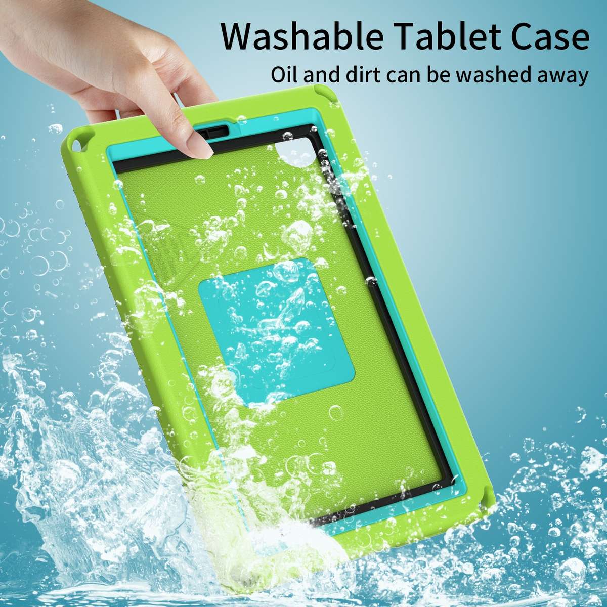 For Samsung Galaxy Tab A7 Lite T220/T225 2020 EVA Hybrid PC Shockproof Tablet Ca ... (Grass Green)