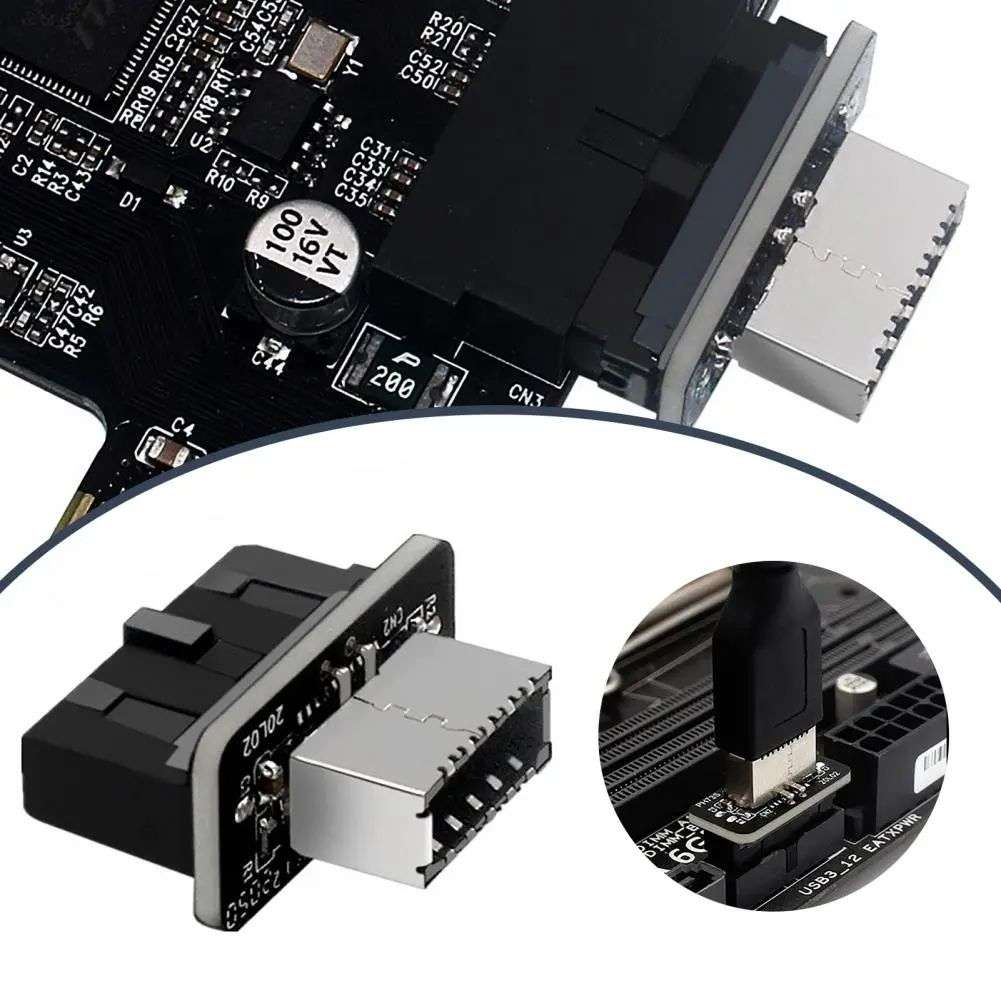Motherboard USB3.0 19P/20P to TYPE-E Adapter