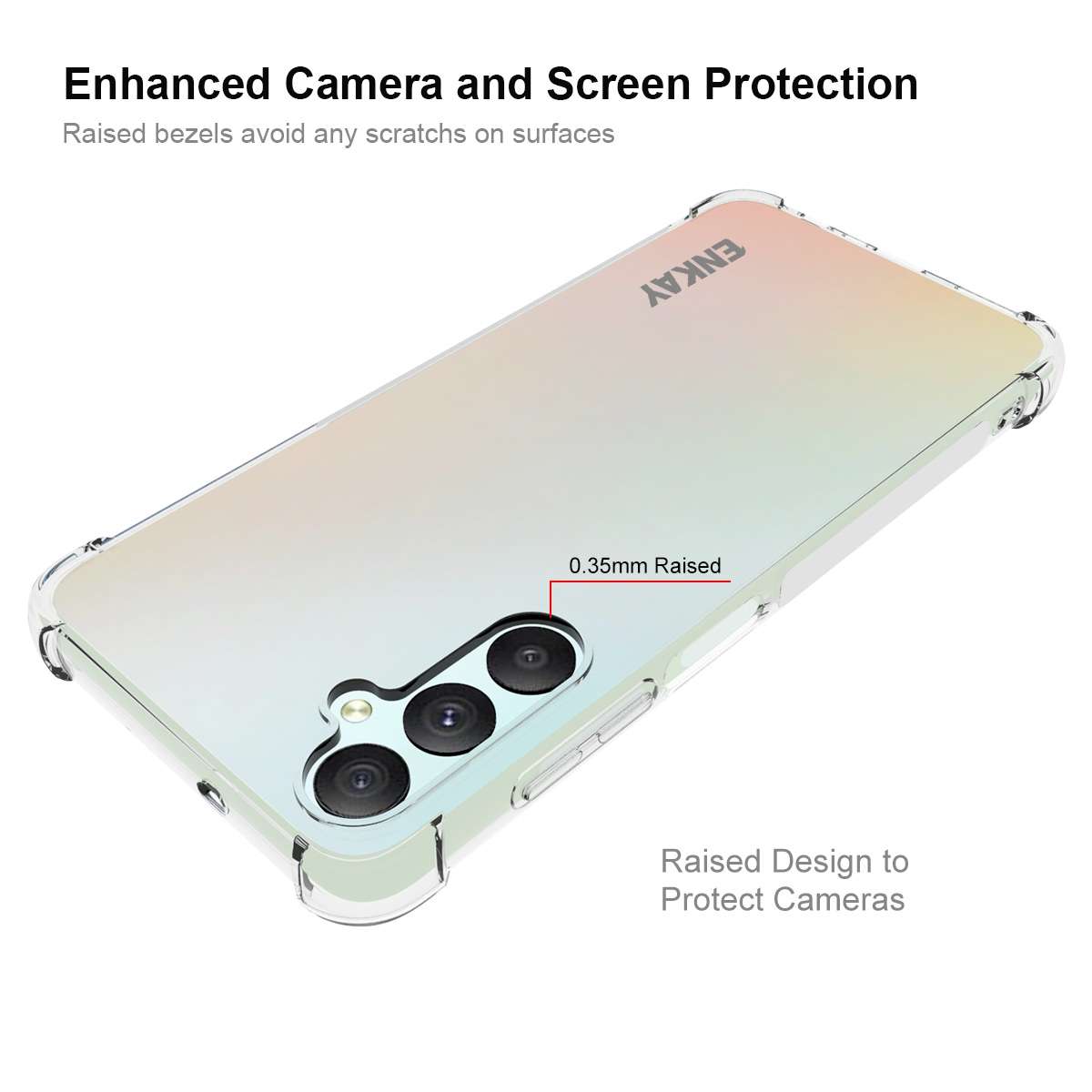 For Samsung Galaxy A05s ENKAY Hat-Prince Transparent TPU Shockproof Phone Case