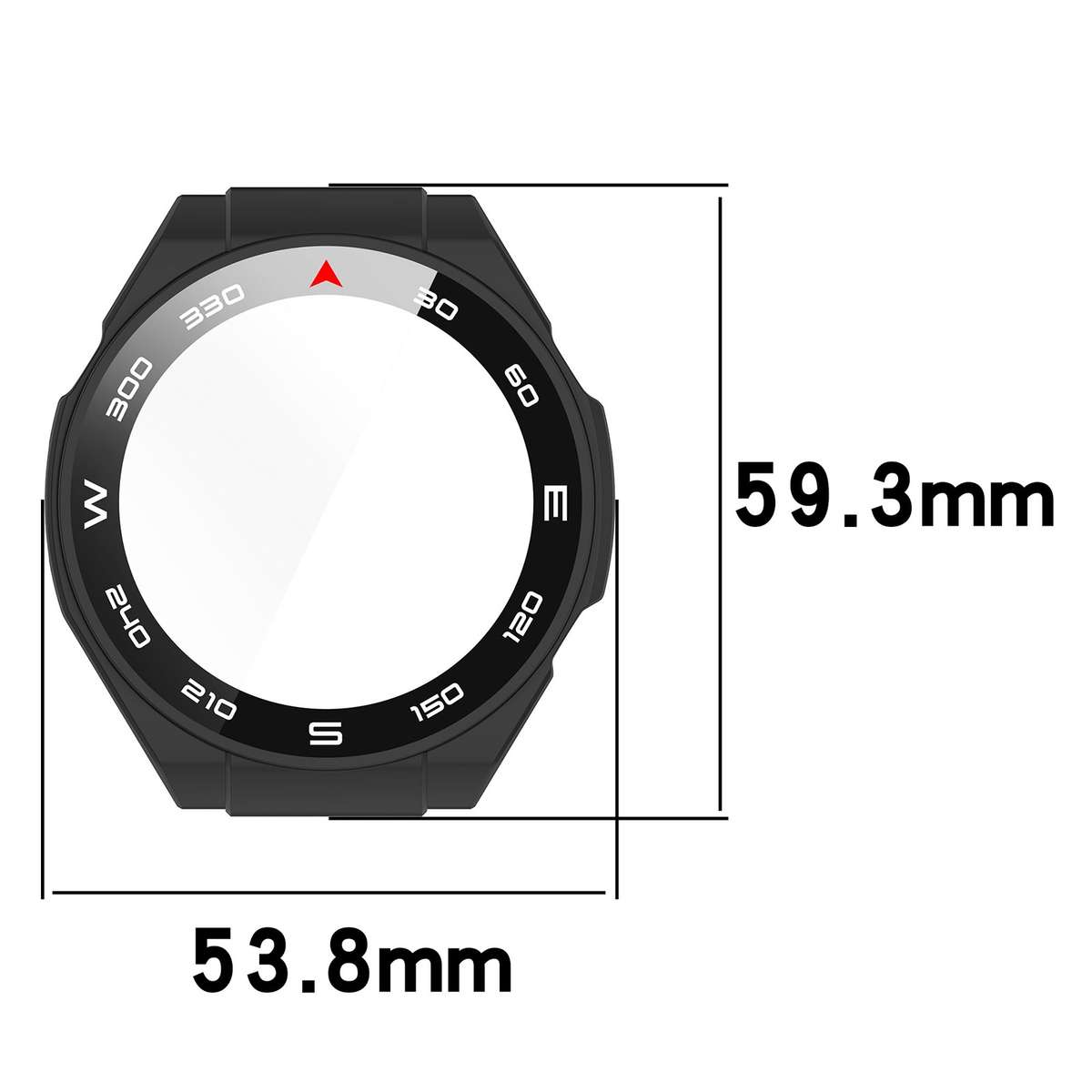For Huawei Watch Ultimate PC+ Toughened Film Integrated Watch Protective Case(Blue)