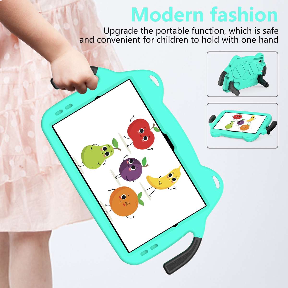 For Huawei Matepad Pro 10.8 2021/2019 Ice Baby EVA Shockproof Hard PC Table ... (Mint Green+Black)