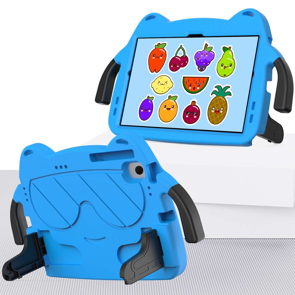 For Huawei Matepad Pro 10.8 2021/2019 Ice Baby EVA Shockproof Hard PC Tablet Case(Sky Blue+Black)