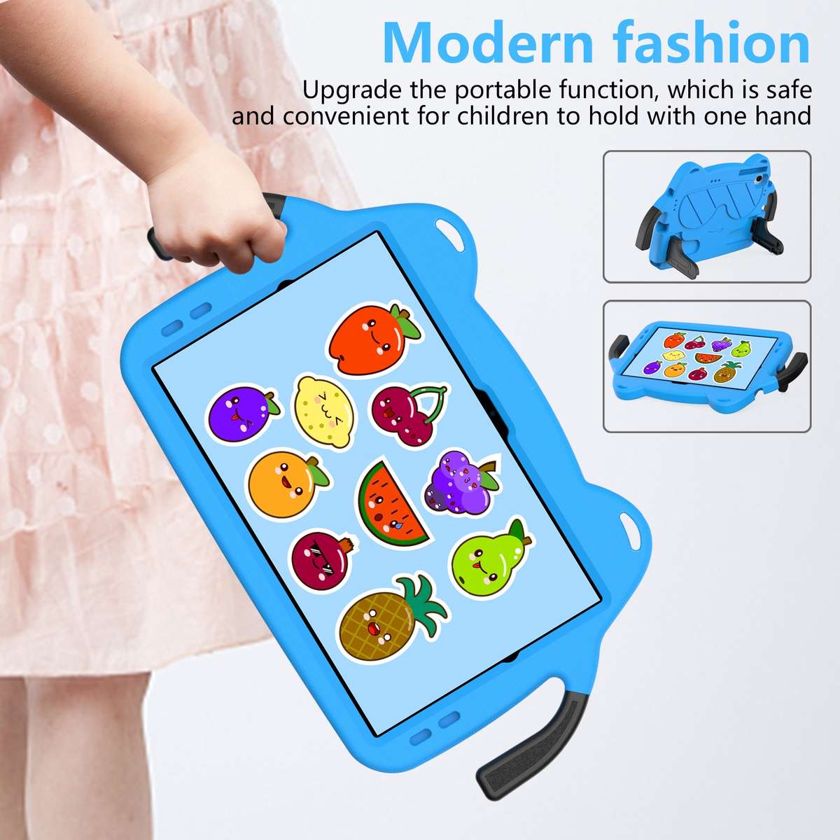 For Huawei Matepad Pro 10.8 2021/2019 Ice Baby EVA Shockproof Hard PC Tablet Case(Sky Blue+Black)