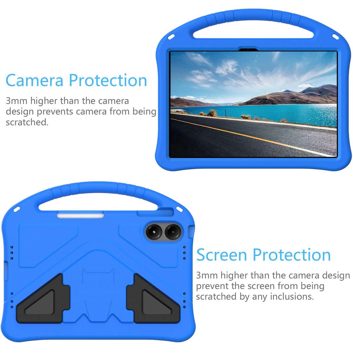 For Xiaomi Redmi Pad 2 Pro 12.1 EVA Shockproof Tablet Case with Holder(Blue)