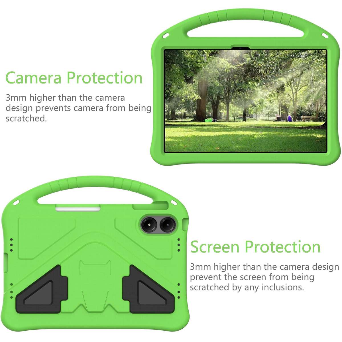 For Xiaomi Redmi Pad 2 Pro 12.1 EVA Shockproof Tablet Case with Holder(Green)