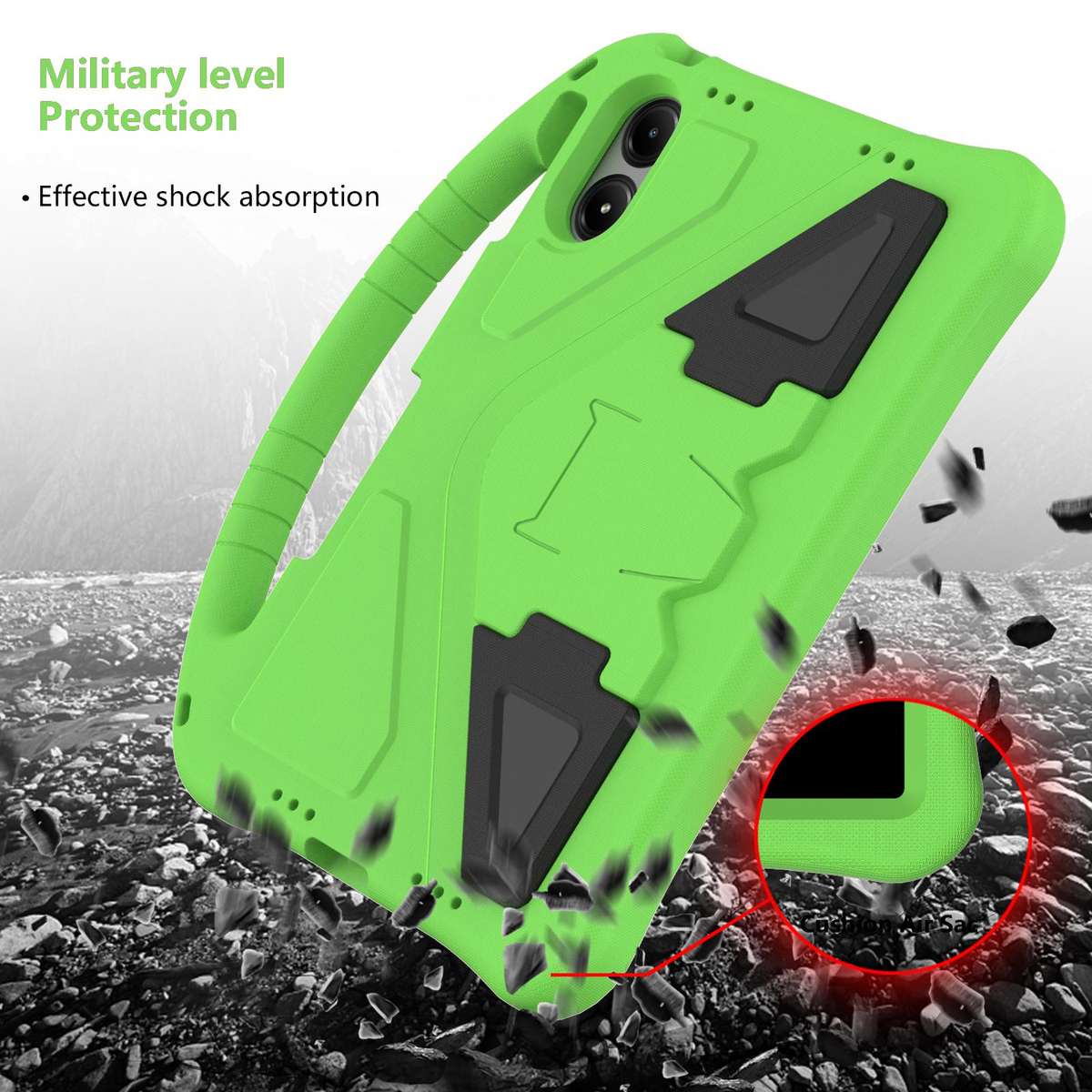 For Xiaomi Redmi Pad 2 Pro 12.1 EVA Shockproof Tablet Case with Holder(Green)