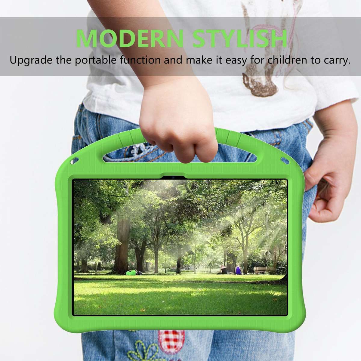 For Xiaomi Redmi Pad 2 Pro 12.1 EVA Shockproof Tablet Case with Holder(Green)