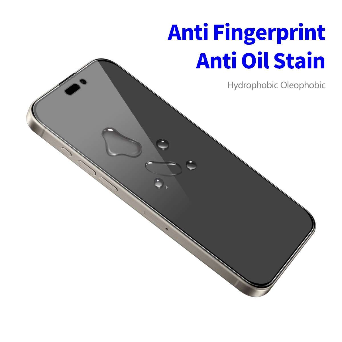 For iPhone 16 Pro 5pcs ENKAY Hat-Prince 28 Anti-peeping Tempered Glass Protector Full Screen Fil
