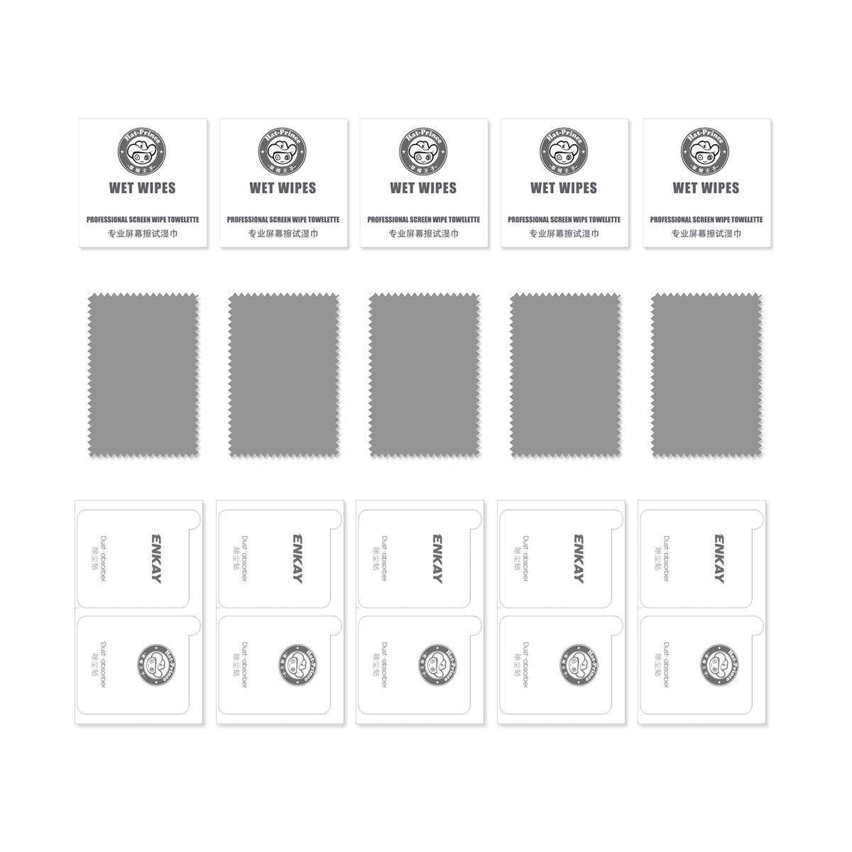 For iPhone 17 Pro Max 5pcs ENKAY Hat-Prince 28 Anti-peeping Tempered Glass Protector Full Screen