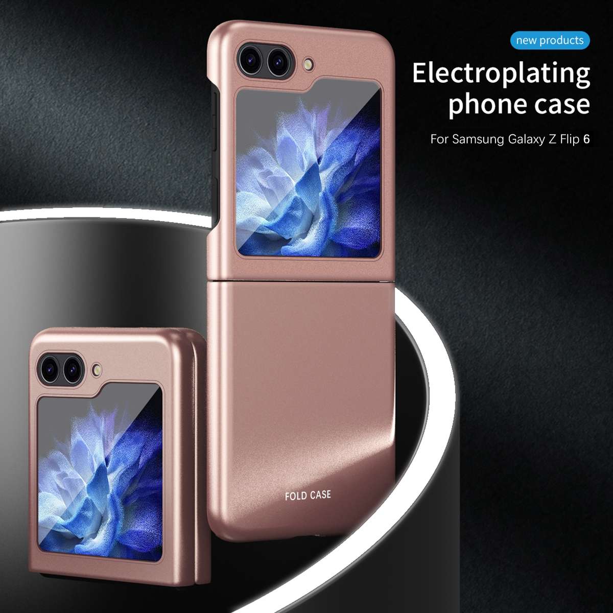 For Samsung Galaxy Z Flip6 / Flip7 FE Skin Feel Electroplating PC Shockproof Phone Case(Purple)