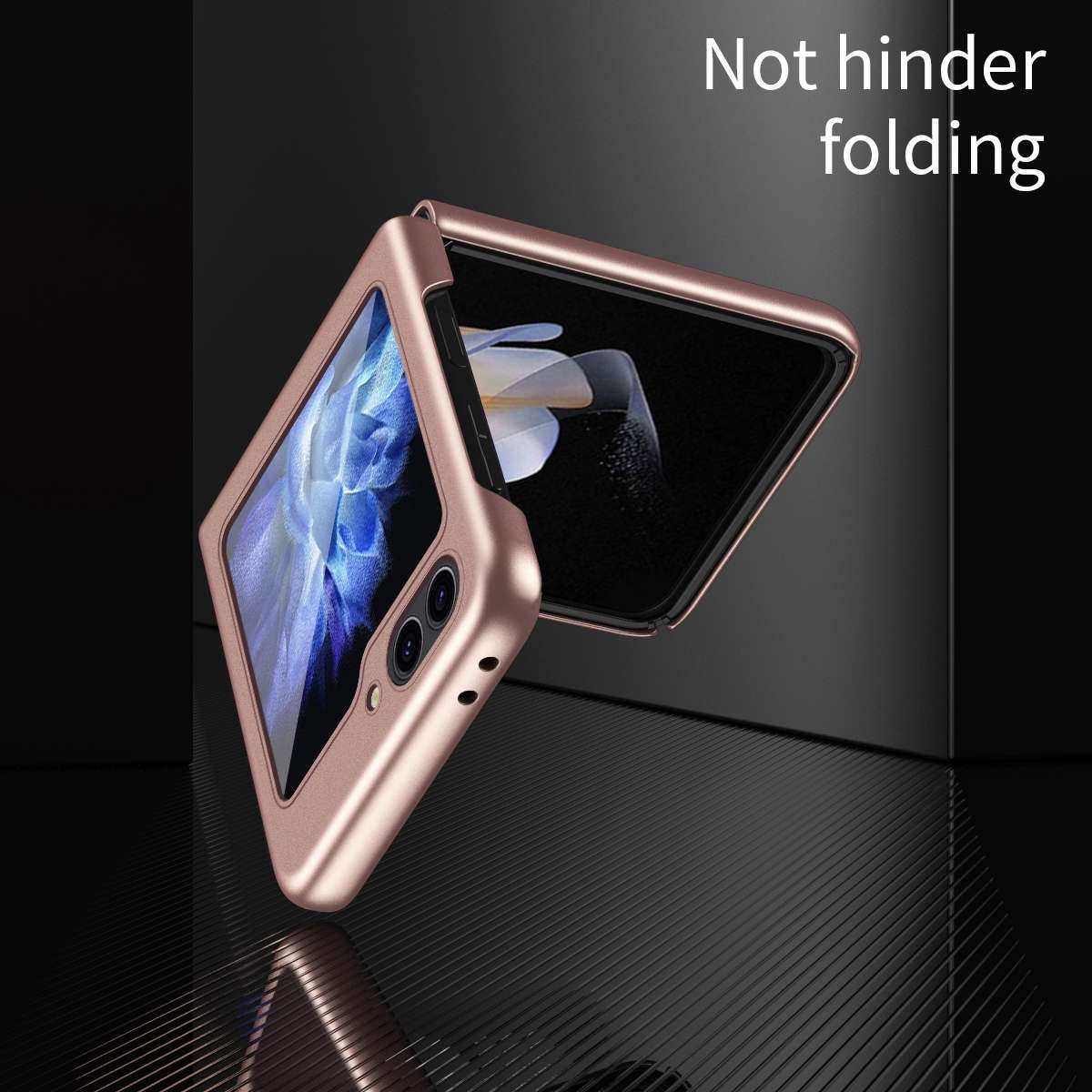For Samsung Galaxy Z Flip6 / Flip7 FE Skin Feel Electroplating PC Shockproof Phone Case(Purple)