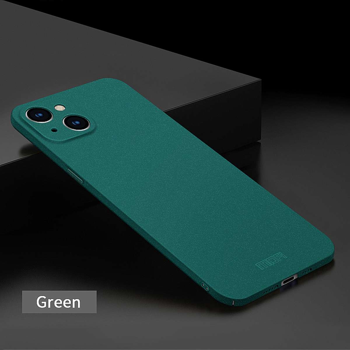 For iPhone 15 Plus MOFI Fandun Series Frosted PC Ultra-thin All-inclusive Phone Case(Green)