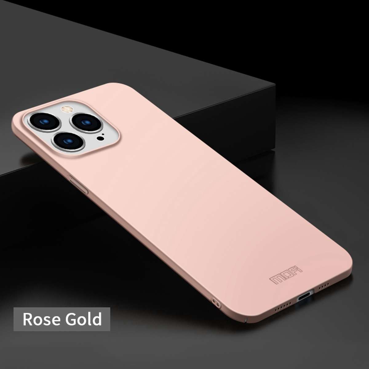 For iPhone 15 Pro Max MOFI Frosted PC Ultra-thin Hard Phone Case(Rose Gold)