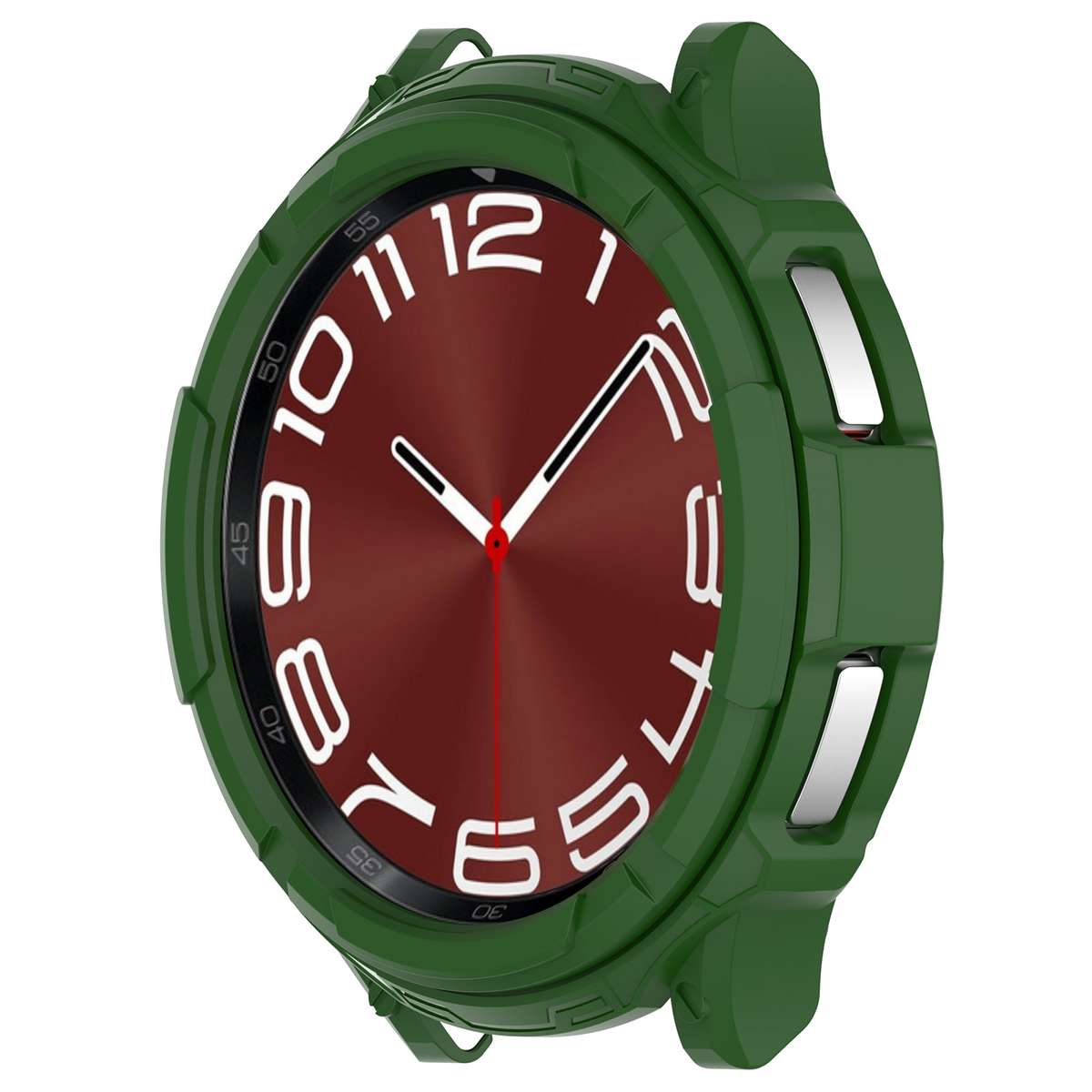 For Samsung Galaxy Watch 6 Classic 47mm Rotating Ring + TPU Armor Watch Protective Case(Green)