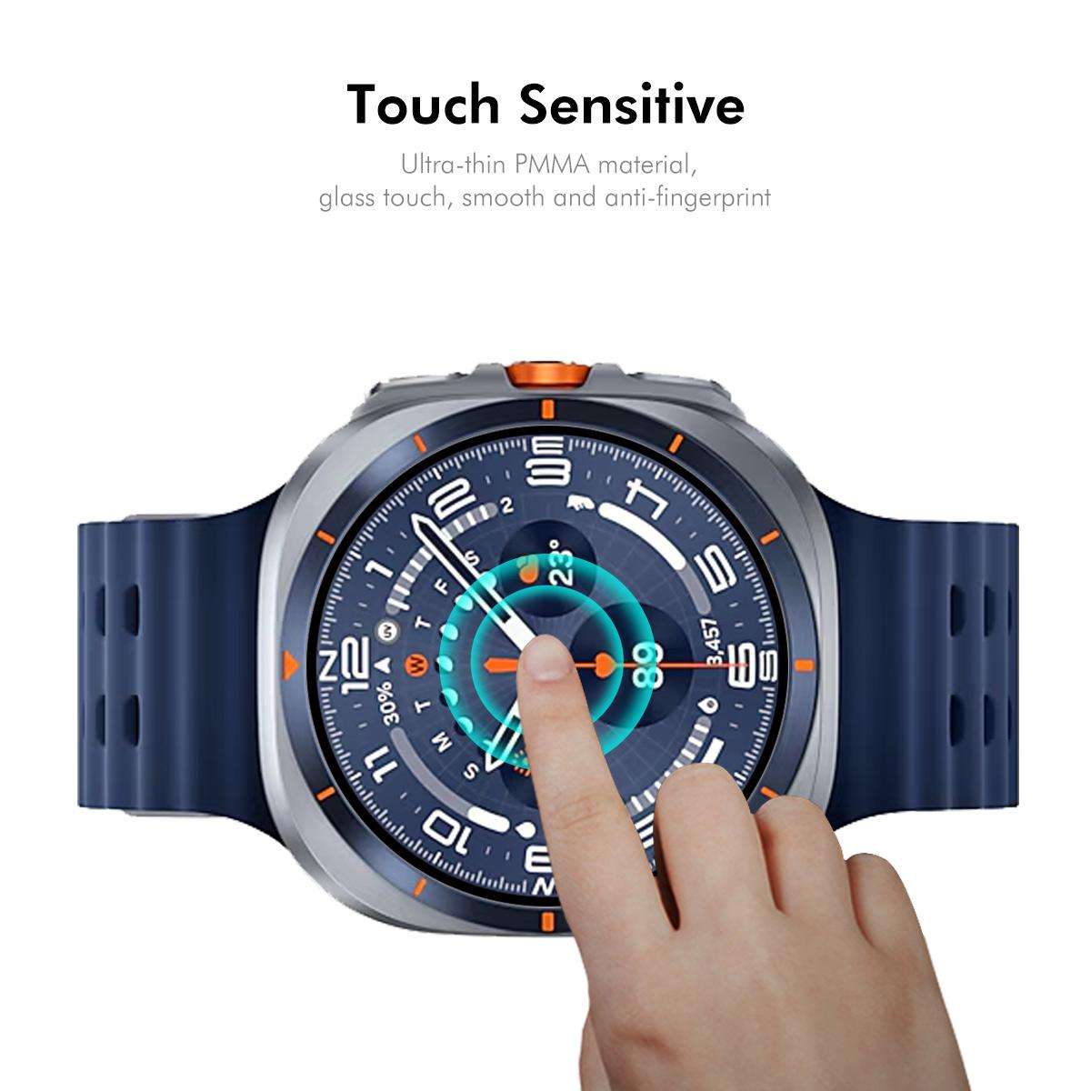 For Samsung Galaxy Watch Ultra 47mm / Ultra 2025 10pcs ENKAY 3D Full Coverage Soft PC Edge PMMA HD