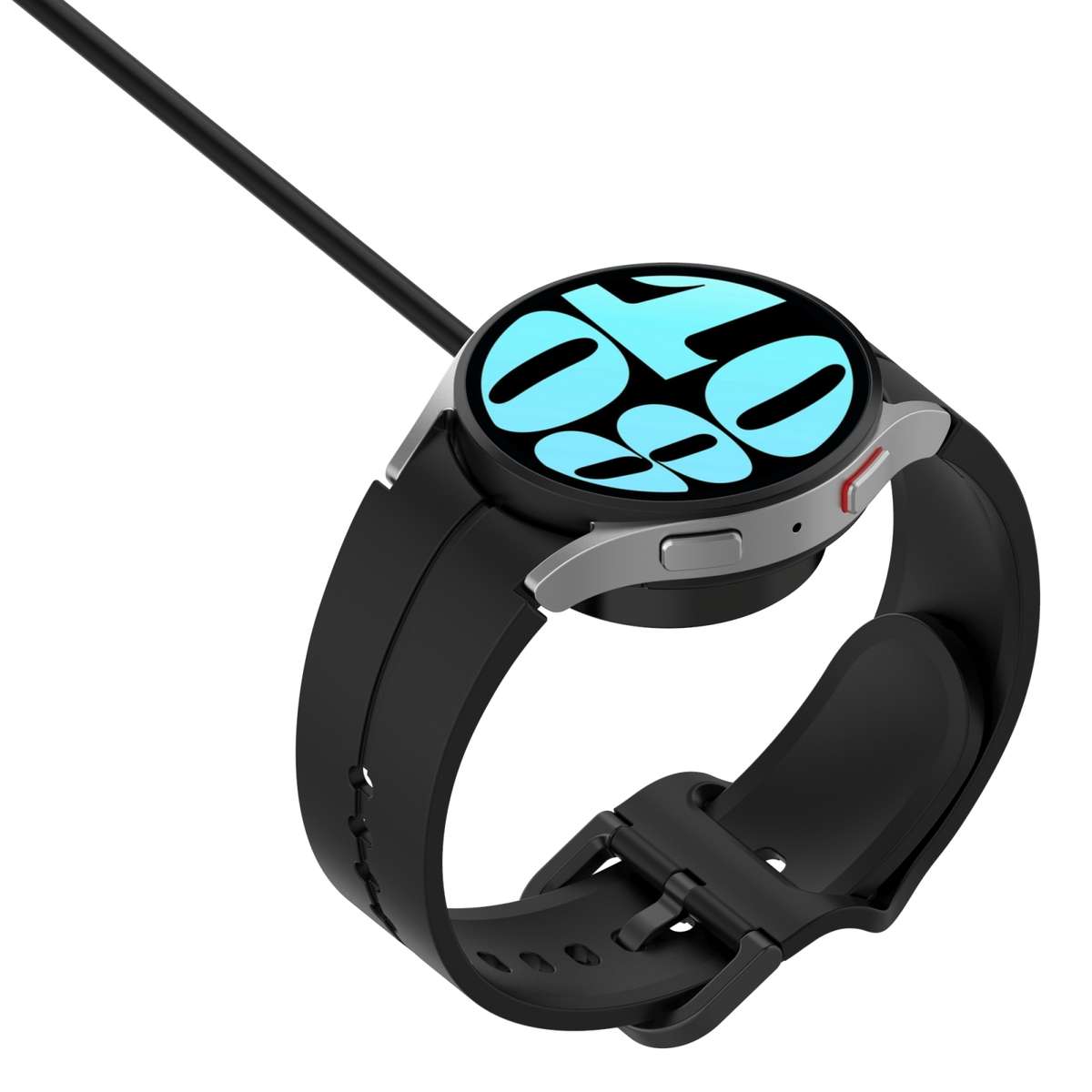 For Samsung Galaxy Watch 7 44mm USB Interface Magnetic Watch Charger(Black)
