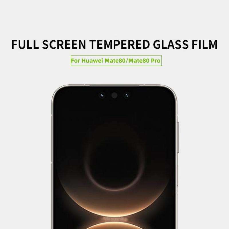 For Huawei Mate 80 / 80 Pro MOFI 9H 2.5D Full Screen Tempered Glass Film(Black)